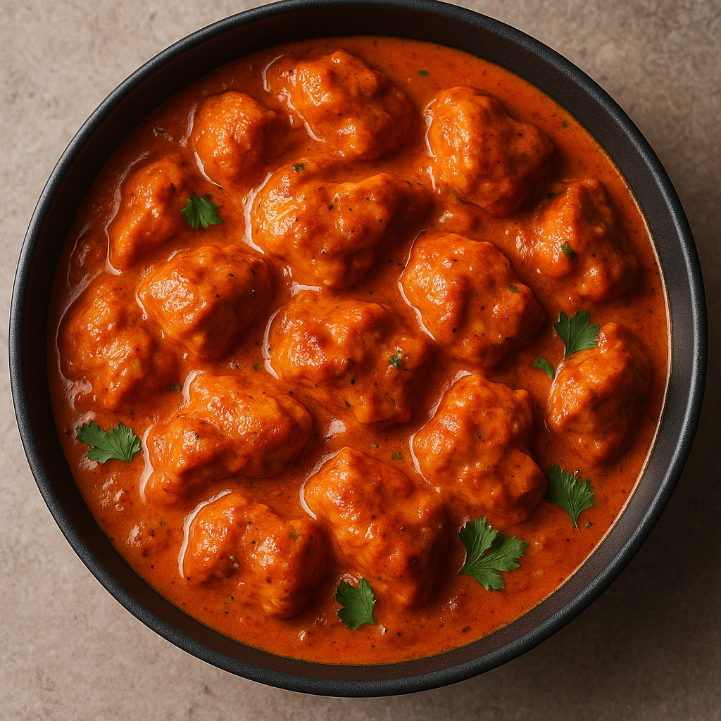 Creamy Butter Chicken - Rich tomato-based curry with tender chicken pieces