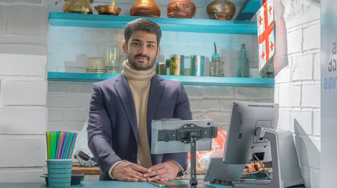 Restaurant Manager - Professional hospitality team at the best Indian Restaurant in Tbilisi with traditional decor backdrop